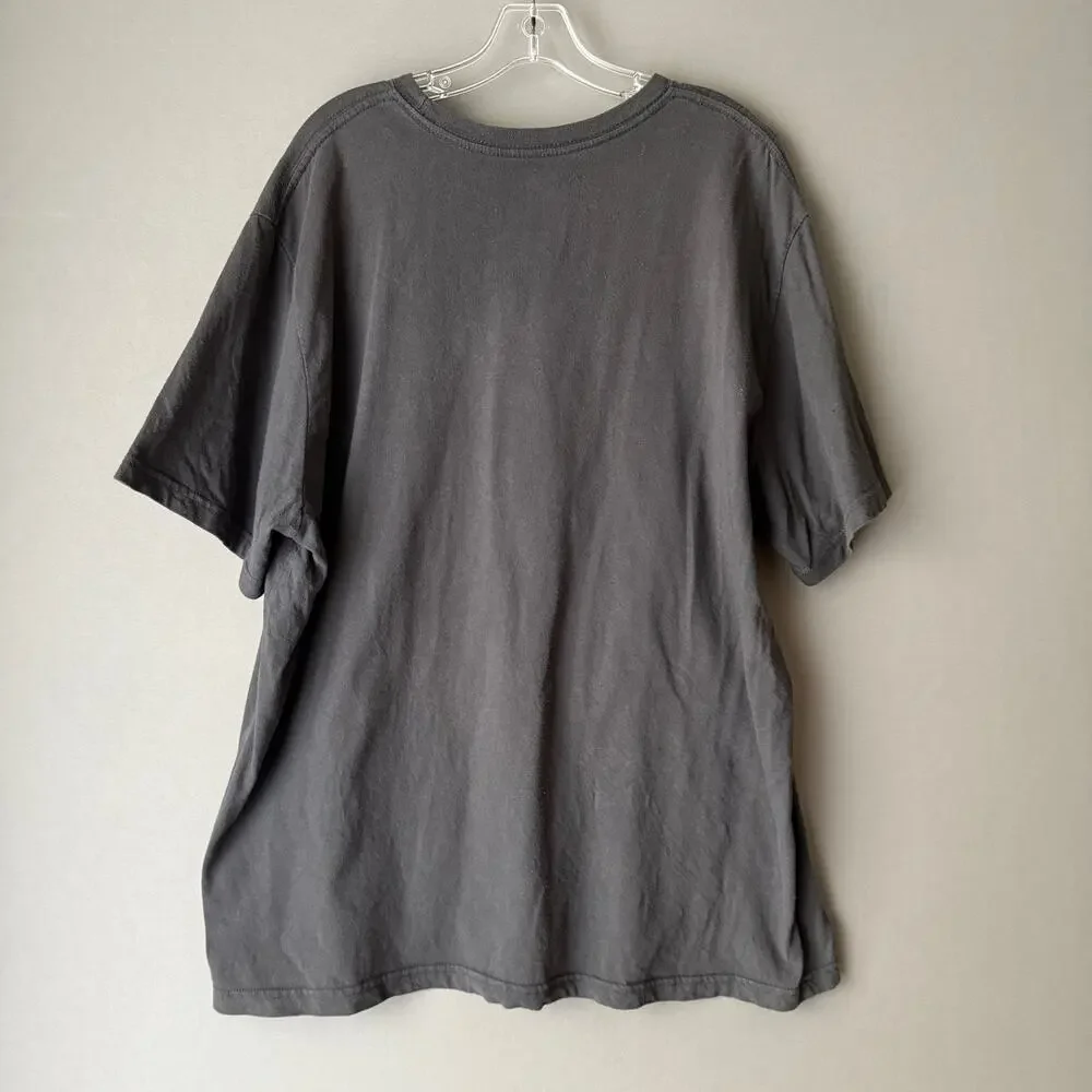 Nike sz XXL gray red short‎ sleeve swoosh spellout T-shirt